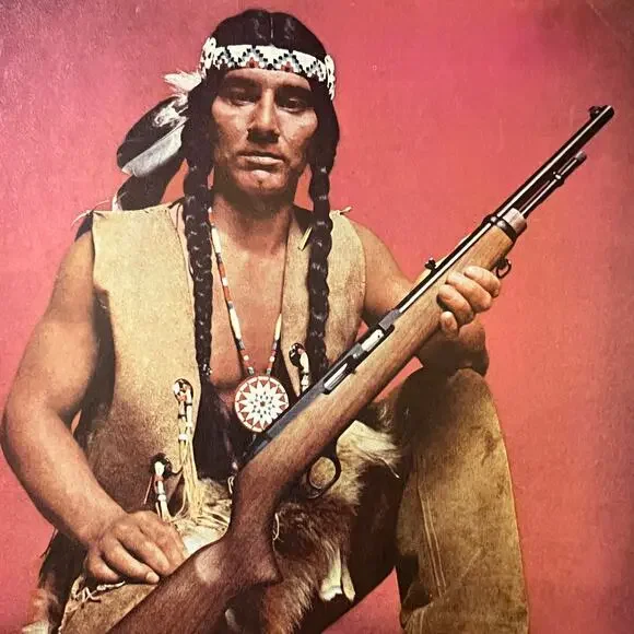 Native Rifle None and/or Unknown | Accents | 969 Ad Savage Native American With ...